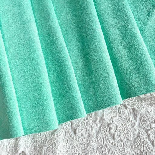 B61 - Штучна замша (двостороння) - Світлий м'ятний - 25*72 см