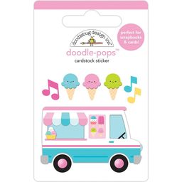Doodlebug Doodle-Pops 3D Stickers Ice Cream Truck