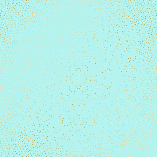 Лист одностороннього паперу з фольгуванням "Golden Mini Drops, Turquoise" (8-033)
