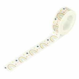 Echo Park - Rainbows And Stars - Baby On Board Girl Collection - Washi Tape Pack - декоративна клейка стрічка