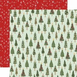 Carta Bella - Letters To Santa Collection - Double-Sided Cardstock - Christmas Tree Farm - папір 30x30 см