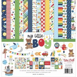 Echo Park - My Little Boy - Collection Kit - Double-Sided Paper Pad - набір паперу 30x30 см