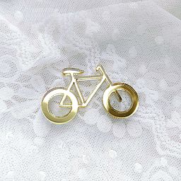 Декор з акрилу - дзеркальне золото - "Велосипед"