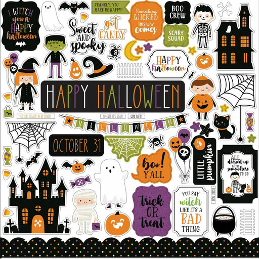 Echo Park -I Love Halloween Collection - Cardstock Stickers - наклейки