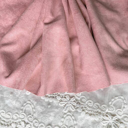 E27 - Штучна замша (двостороння) - Світла пастельна рожева - 50*146 см