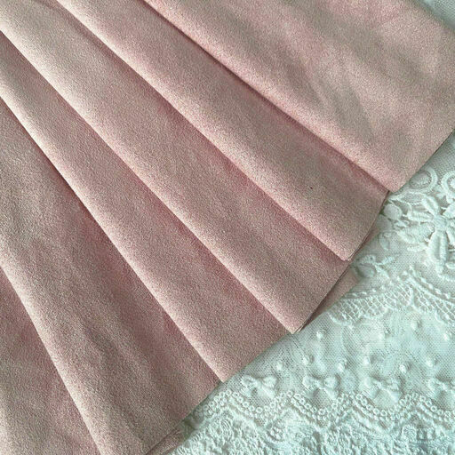 E23 - Штучна замша (двостороння) - Рожева пудра-2 - 30*75 см*