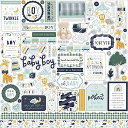 Echo Park -  It's A Boy Collection - Cardstock Stickers - наклейки