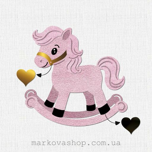 Заготовка під тиснення "Іграшковий коник" - 2