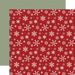 Carta Bella  - A Wonderful Christmas Collection - Double-Sided Cardstock - Holiday Cheer Snow - папір 30x30 см