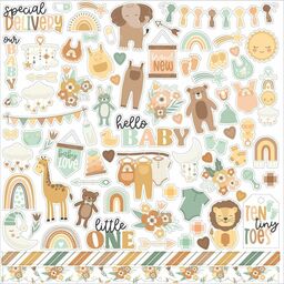 Echo Park - Our Baby Collection - Cardstock Stickers - наклейки