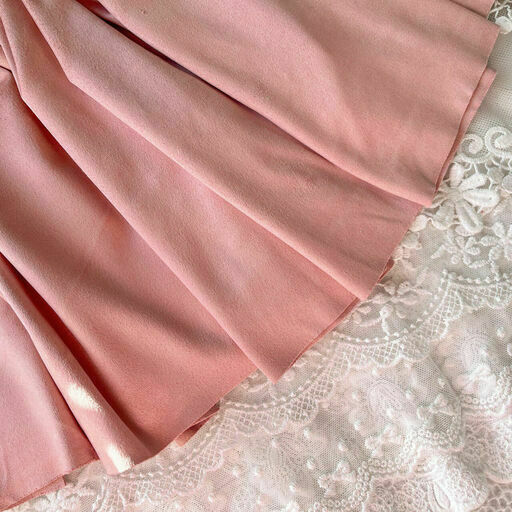 E28 - Штучна замша (двостороння-2) - Рожева пудра - 27*70 см*