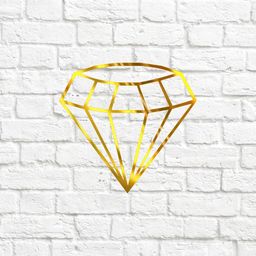 х-Діамант - вирубка із термотрансферної плівки - зеркальне жовте золото