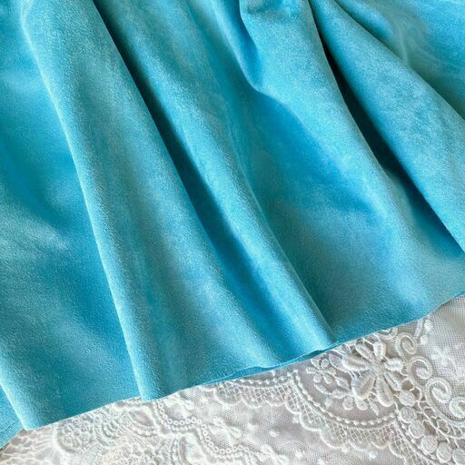 C22 - Штучна замша (двостороння) - Лазурна - 40*72 см*