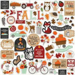 Echo Park - My Favorite Fall Collection - Cardstock Stickers - наклейки