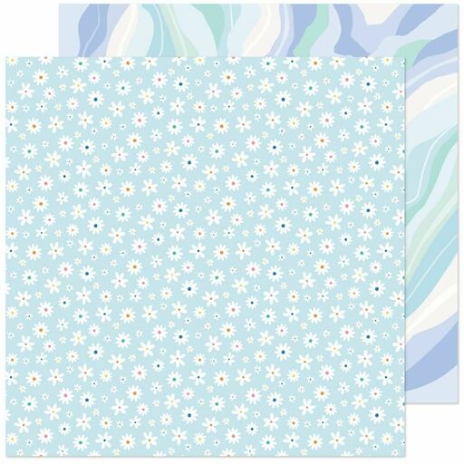 American Crafts - Obed Marshall Buenos Dias Collection - Double-Sided Cardstock - Petalos - папір 30x30 см