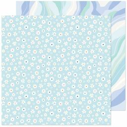 American Crafts - Obed Marshall Buenos Dias Collection - Double-Sided Cardstock - Petalos - папір 30x30 см