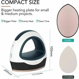 Mini Heat Press Machine - Blue - ручний термопрес 