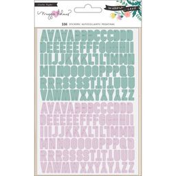 Crate Paper - Willow Lane Collection - Alphabet Stickers  - наклейки алфавит