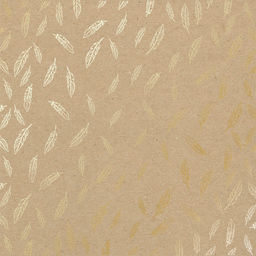 Лист одностороннього паперу з фольгуванням "Golden Feather Kraft" (6-001)