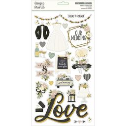 Simple Stories - Happily Ever After Collection - Chipboard - чіпборд