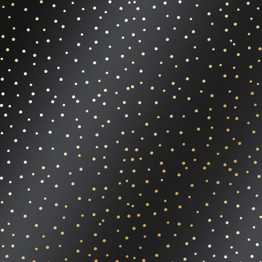 Лист одностороннього паперу з фольгуванням "Golden Drops Black" (13-010)