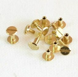 Кріплення для кільцевих механізмів - жовте золото - 2 пари - 7мм