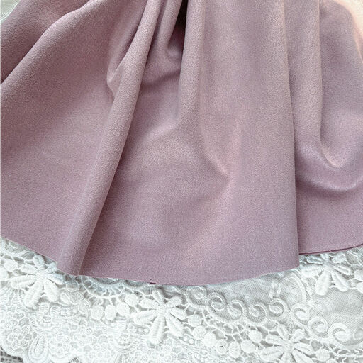 E43 - Штучна замша (двостороння) - Бузково-рожева - 50*145 см