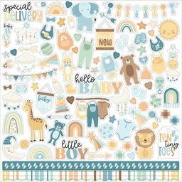 Echo Park - Our Baby Boy Collection - Cardstock Stickers - наклейки