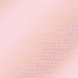 Лист односторонней бумаги с фольгированием 30x30 см "Golden Loops Pink" (2-004)