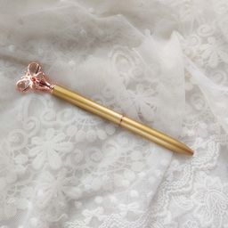 Ручка з "метеликом" - колір Золото з рожевимм золотом