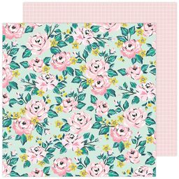 Crate Paper - Garden Party Collection - Double Sided Paper - Blooming - папір 30x30 см