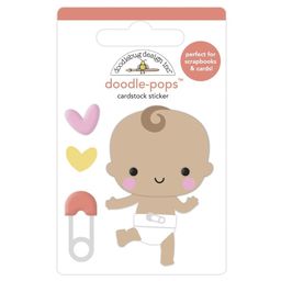 Doodlebug Doodle-Pops 3D Stickers Baby Steps