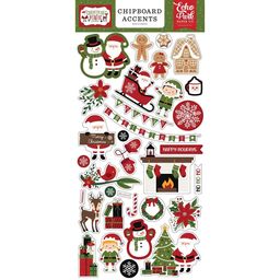 Echo Park - Christmas Magic Collection - Accents Chipboard Stickers - чипборд