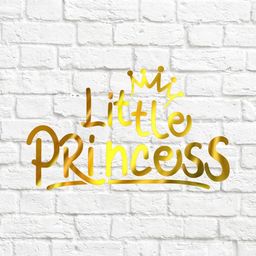 Little princess - 4 - вырубка из термотрансферной пленки - зеркальное золото