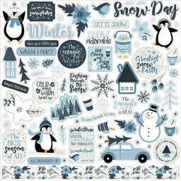 Echo Park - The Magic of Winter Collection - Cardstock Stickers