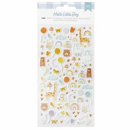 American Crafts - Hello Little Boy Collection - Puffy Stickers 100/Pkg - паф наклейки