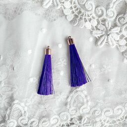 Китиця декоративна зі шляпкою 6 см - фіолетова