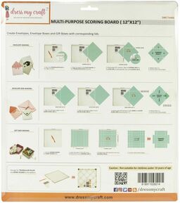 Dress My Craft - Multi-Purpose Scoring Board - 12"X12" - дошка для бігування