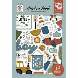 Echo Park - Dream Big Little Boy Collection - Sticker Book - наклейки 1/2 упаковки