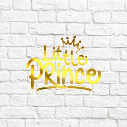 Little prince - 4 - вырубка из термотрансферной пленки - зеркальное золото