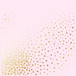 Лист односторонней бумаги с фольгированием 30x30 см "Golden Maxi Drops Light pink" (1-005)