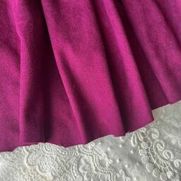 A86 - Штучна замша (двостороння) - Сливова - 35*74 см*