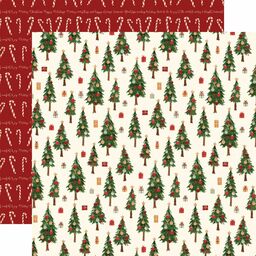 Carta Bella  - Hello Christmas Collection - Double-Sided Cardstock - Merry Trees - папір 30x30 см