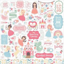 Echo Park - Our Little Princess Collection - Cardstock Stickers - наклейки
