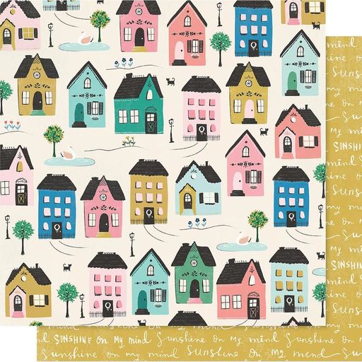 Crate Paper - Willow Lane - Double Sided Paper - Cottage - папір 30x30 см