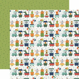 Echo Park - Birthday Boy Collection - Double-Sided Cardstock - Birthday Buddies - папір 30x30 см