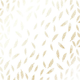 Лист одностороннього паперу з фольгуванням "Golden Feather White" (6-010)