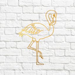 х-Фламинго - вырубка из термотрансферной пленки - foil золото