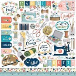 Carte Bella - Craft & Create Collection - Cardstock Stickers - наклейки
