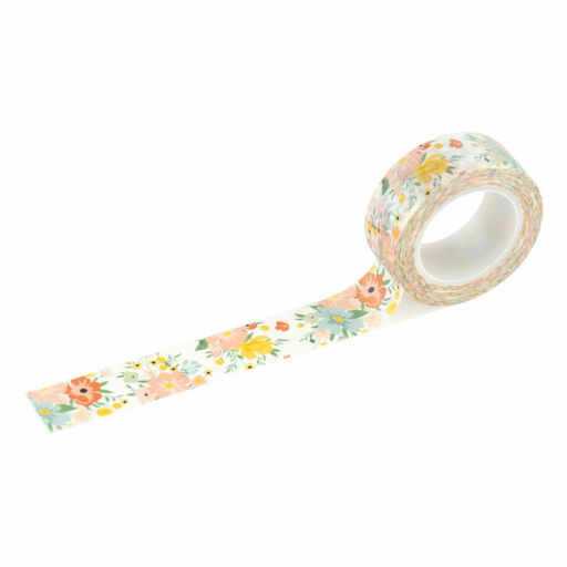Echo Park - Fresh Floral Bunches - Our Happy Place Collection - Washi Tape Pack - декоративна клейка стрічка